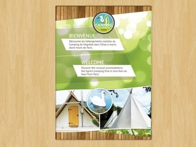 Brochure pour le Camping de l’Aigrette