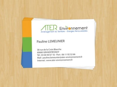 Carte de visite pour Ater Environnement