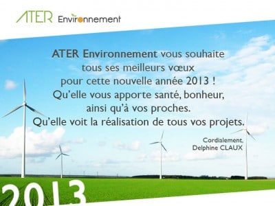 Ater Environnement : carte de voeux électronique