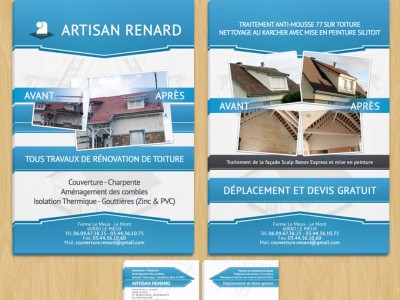 Carte de visite et flyer : Artisan Renard