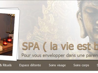 Site internet pour le Spa (La Vie est Belle)