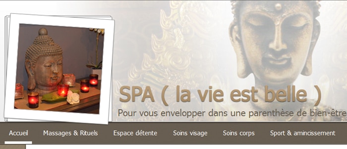 Refonte site Internet Spa (la vie est belle)