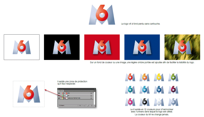 charte graphique logo M6