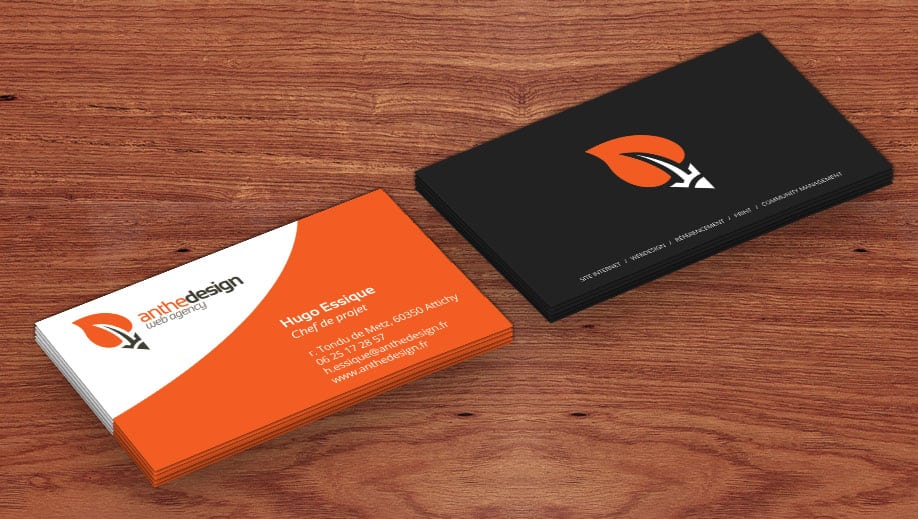 Nouvelle carte de de visite de lagence web Anthedesign Nouvelle carte de de visite de lagence web Anthedesign