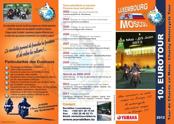 flyer eurotour Ou comment avoir une migraine...