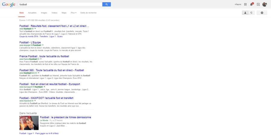 screenshot google Google n'est pas le meilleur moteur de recherche pour rien !