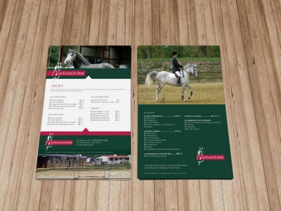 Flyer pour les Écuries du Rozé