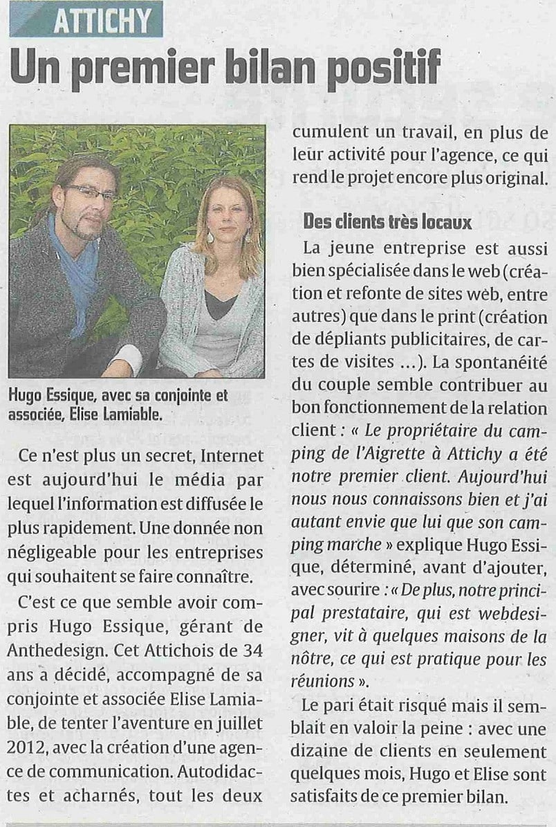 Article paru dans le Courrier Picard en Février 2013 courrier-picard-09-02-2013
