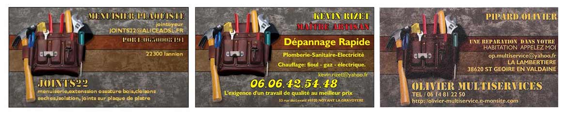 création carte de visite modèle artisan création carte de visite modèle artisan