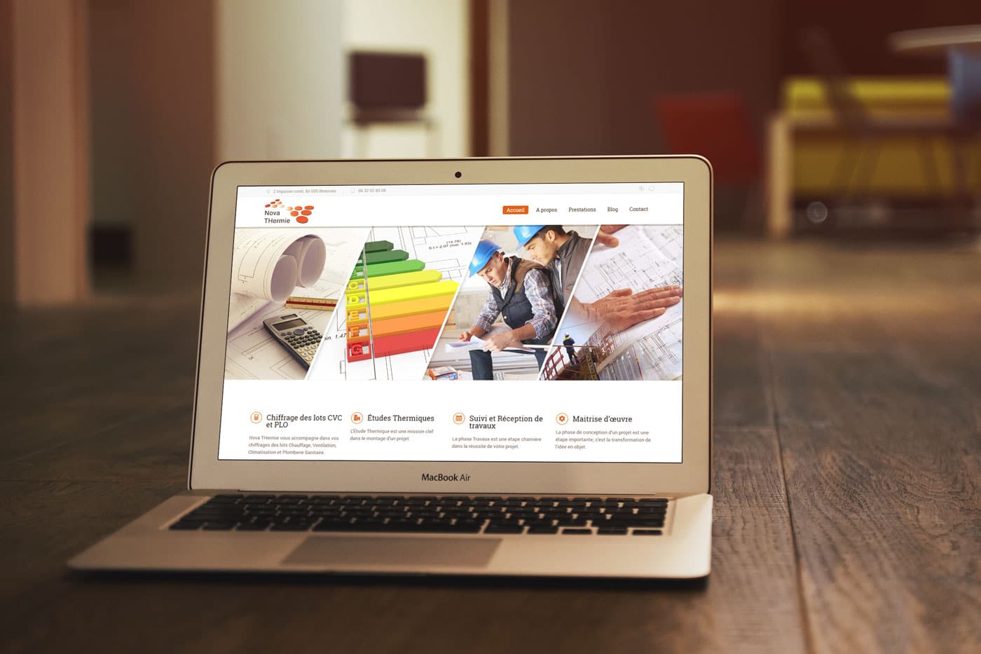 Nova THermie présentation site internet Nova THermie