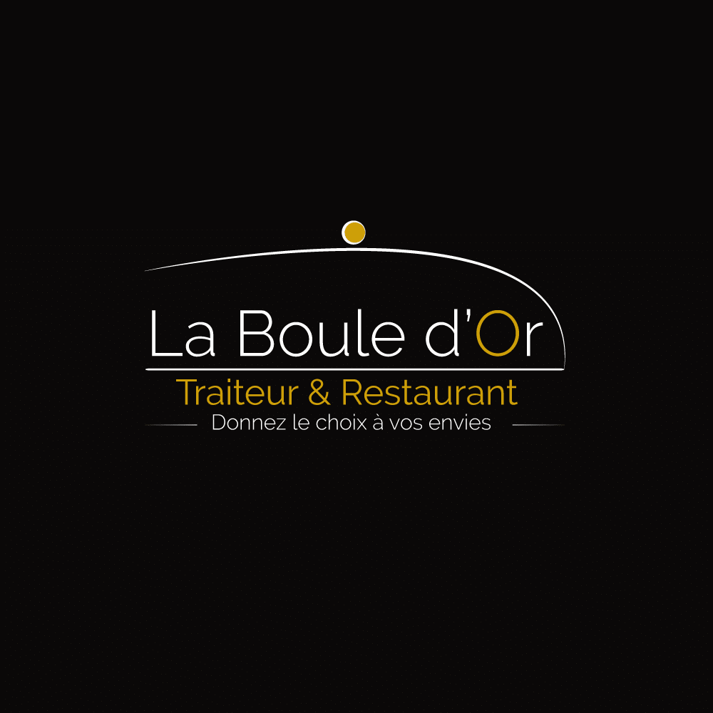 logo restaurant traiteur boule d'or logo restaurant traiteur boule d'or