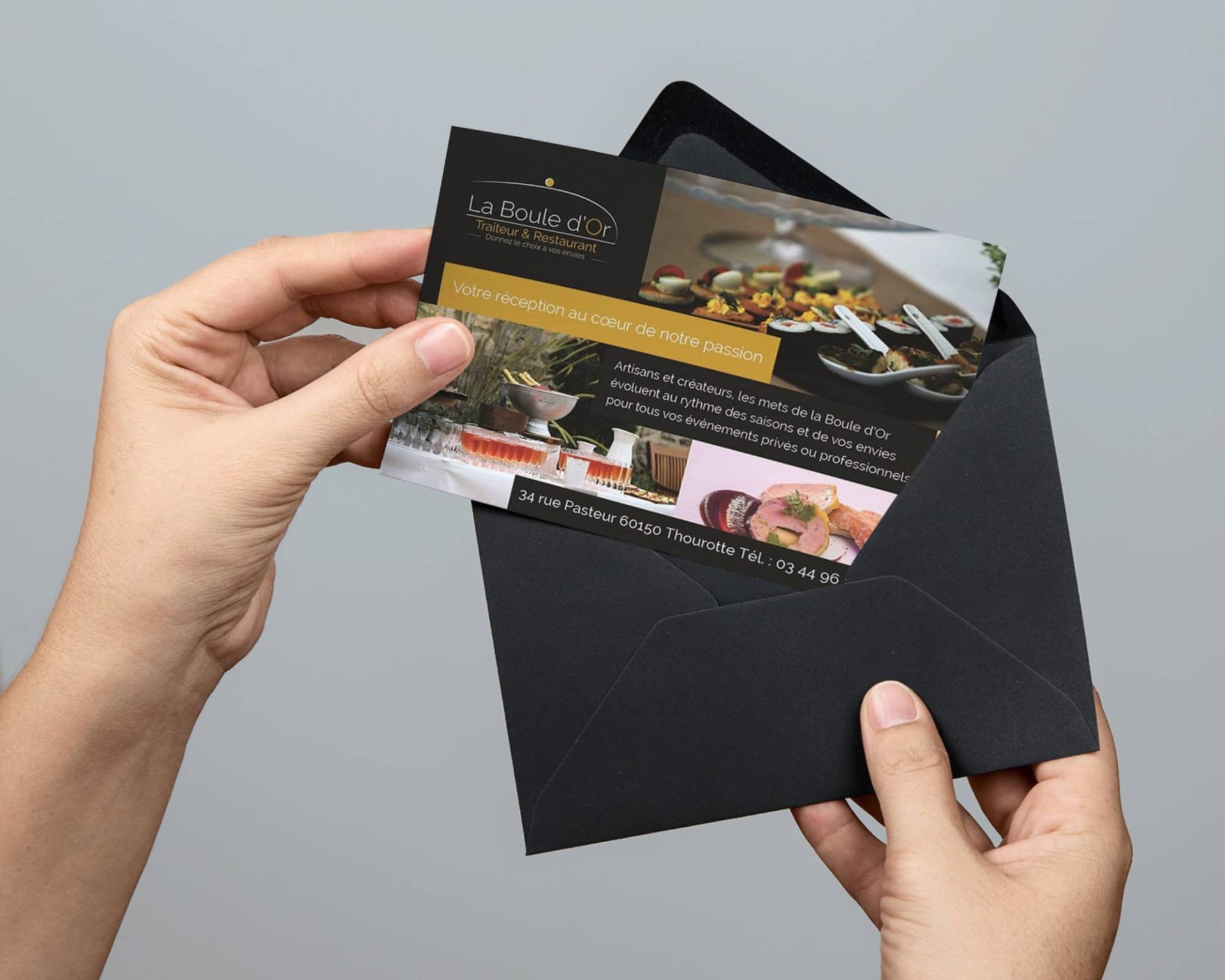 Carte postale Traiteur Restaurant la Boule d'Or Carte postale Traiteur Restaurant la Boule d'Or