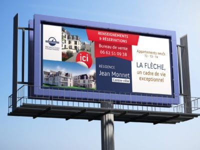 Conception visuelle pour un affichage publicitaire urbain