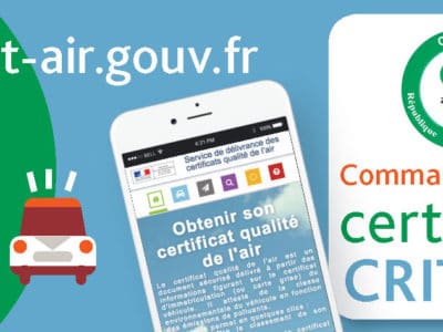 Création d’un visuel pour le certificat de la qualité de l’air CRIT’Air
