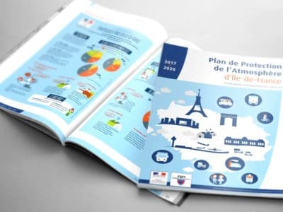 Conception de la brochure du PPA de la région île-de-France pour la DRIEE