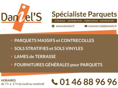 Création d’enseignes pour Parquets DANIEL’S