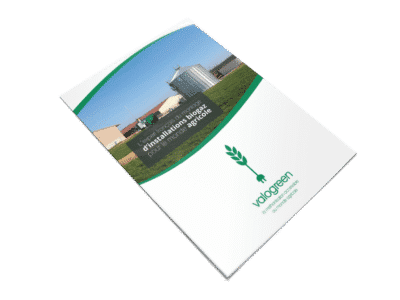 Conception visuelle et impression d’une plaquette commerciale pour Valogreen