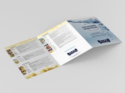 Création d’une plaquette de présentation pour Alfa Systemes