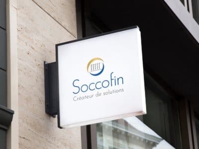 Relooking du logo de la société Soccofin