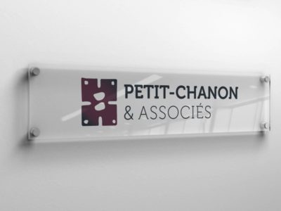 Conception visuelle de la charte graphique Petit Chanon & Associés