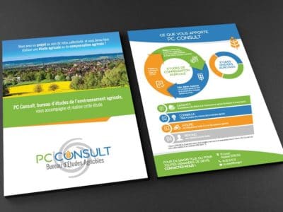 Création d’un flyer pour PC Consult