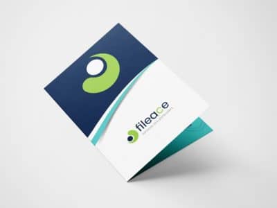 Création graphique d’une plaquette commerciale pour Fileace