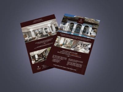 Création d’une plaquette pour Trianon Homes