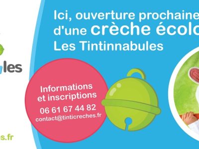Conception d’une affiche, bâche et flyer pour la seconde crèche Les Tintinnabules
