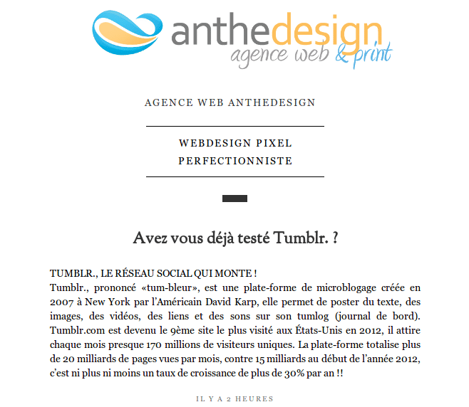 Tumblr. AntheDesign