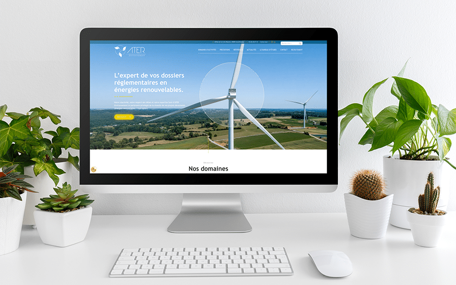 refonte de site internet pour ater environnement