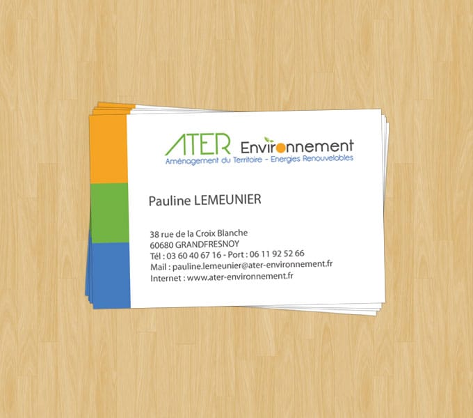 carte de visite pour ater environnement