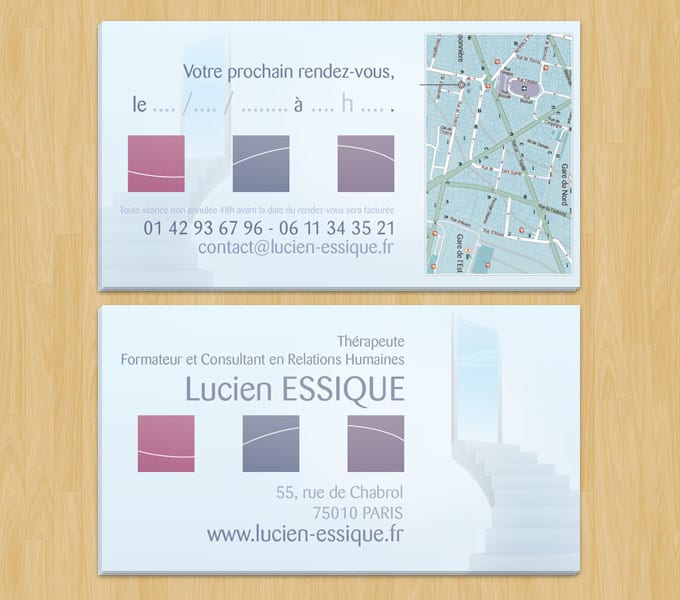 carte de visite lucien-essique