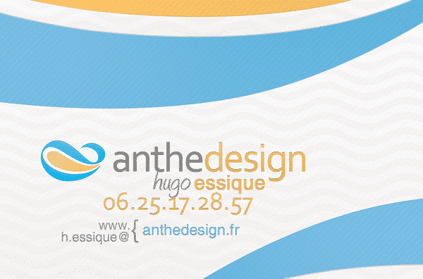 carte de visite hugo essique agence web anthedesign