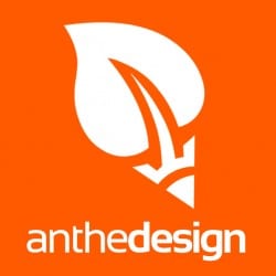Logo de l'agence web Anthedesign - Flat design