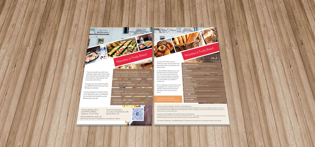 Flyer boulangerie restauration Trosly Breuil