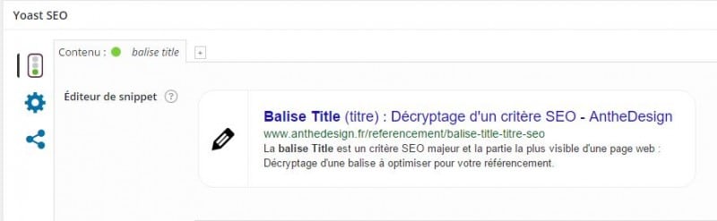 Balise title avec Yoast SEO sur WordPress