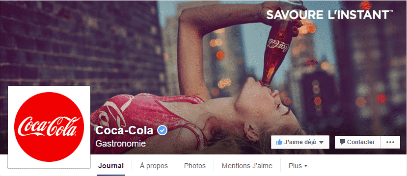 Page Facebook Coca Cola