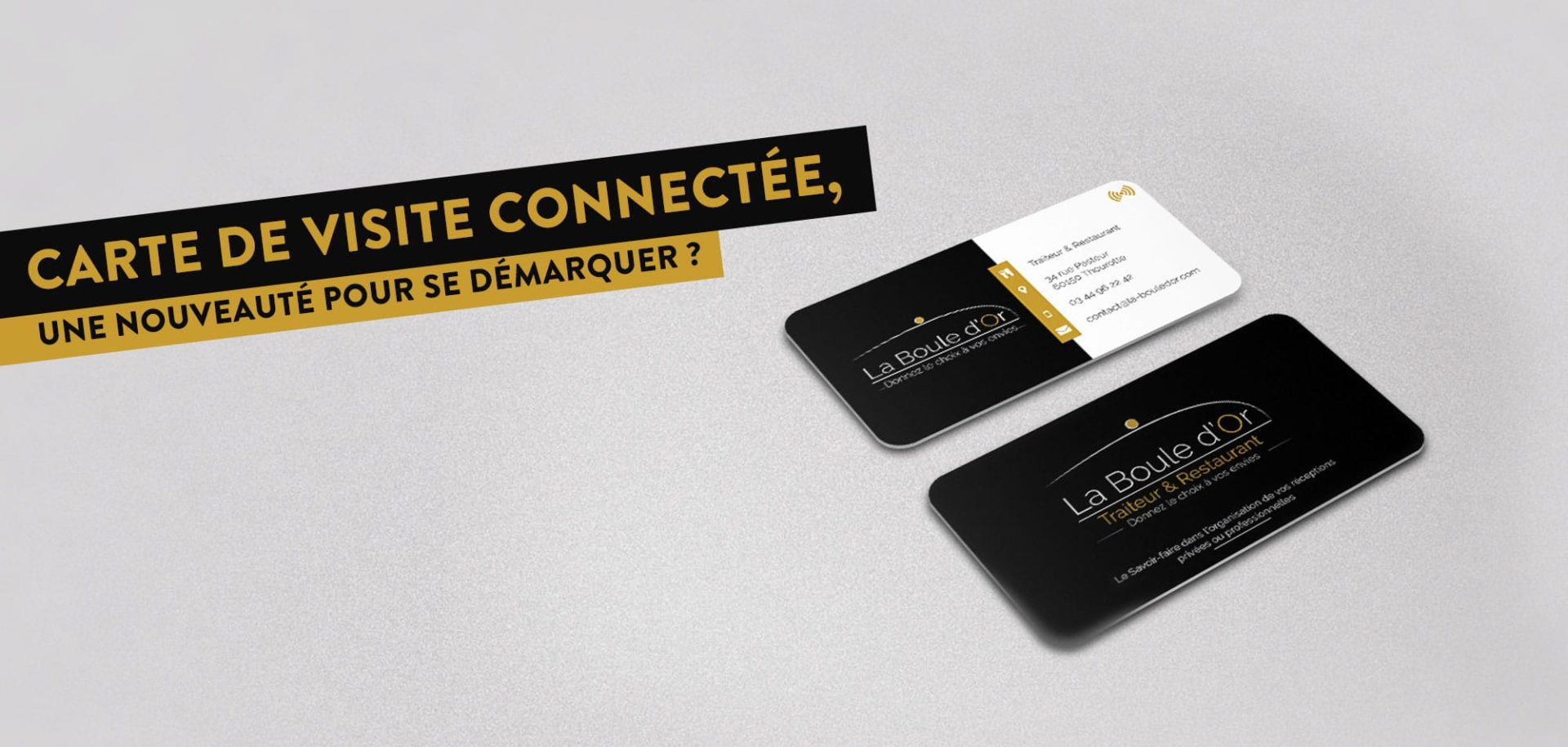 carte de visite connectée mockup