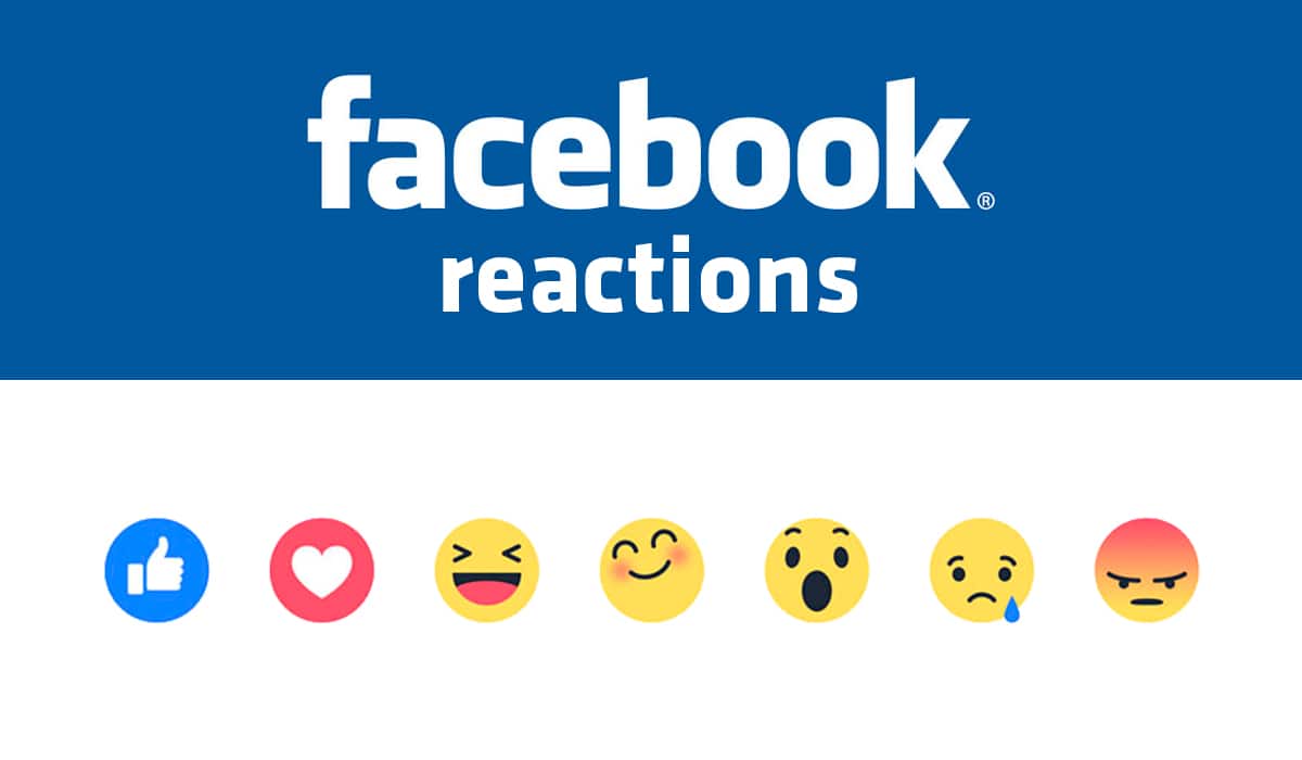 réactions sur facebook