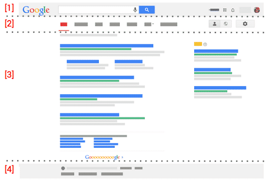 résultats de recherche google