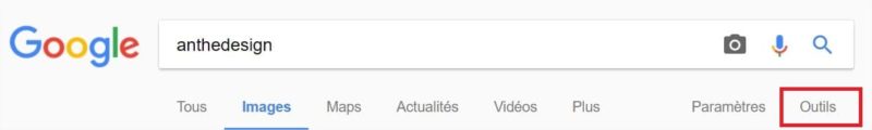 outils google image