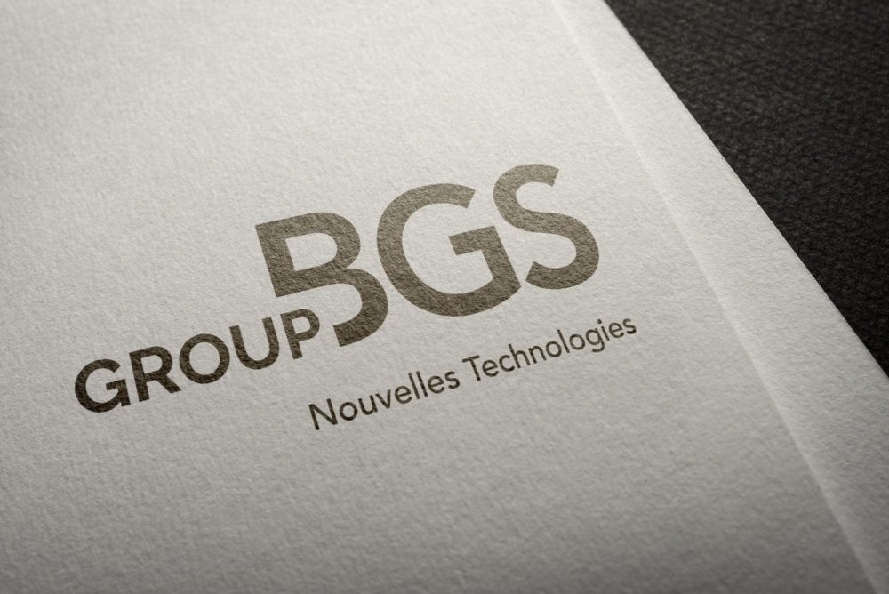 logo noir sur papier blanc Group BGS