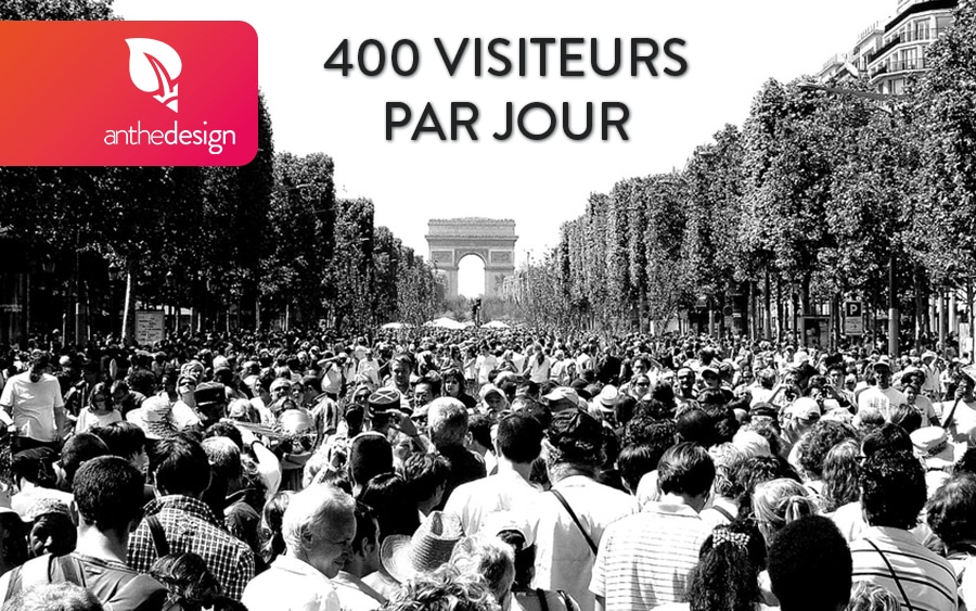 cap 400 visiteurs par jour