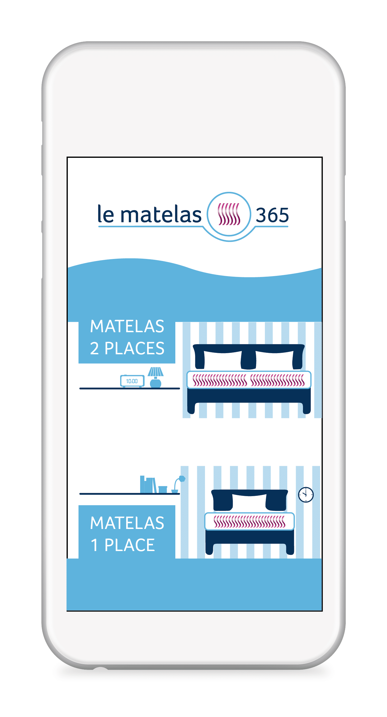 Le matelas 365 mockup illustrations