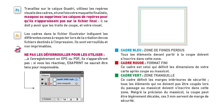 instructions gabarits exaprint bat