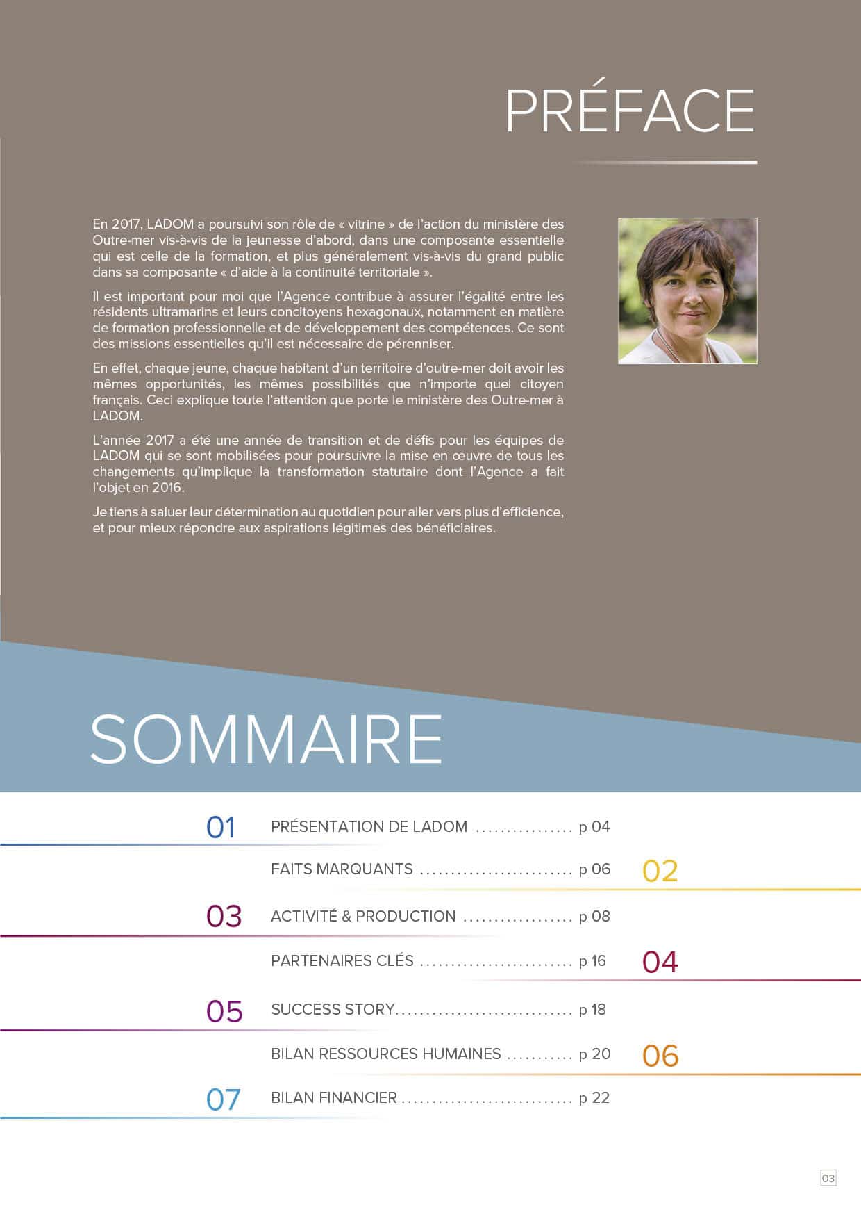 LADOM SOMMAIRE RAPPORT ACTIVITE