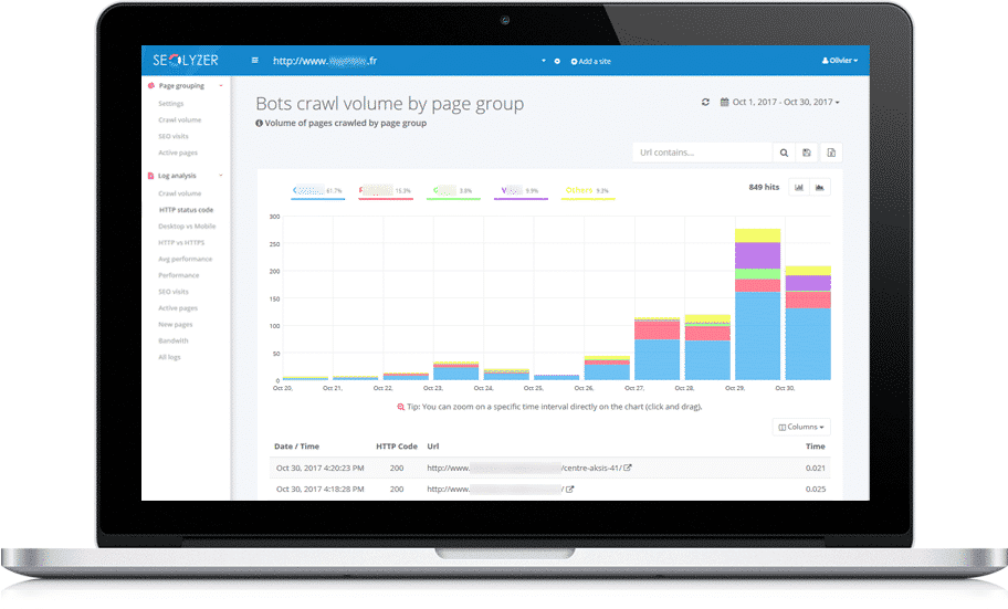 seo log analysis seolyzer