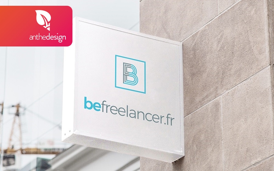 Mockup logo befreelancer.fr