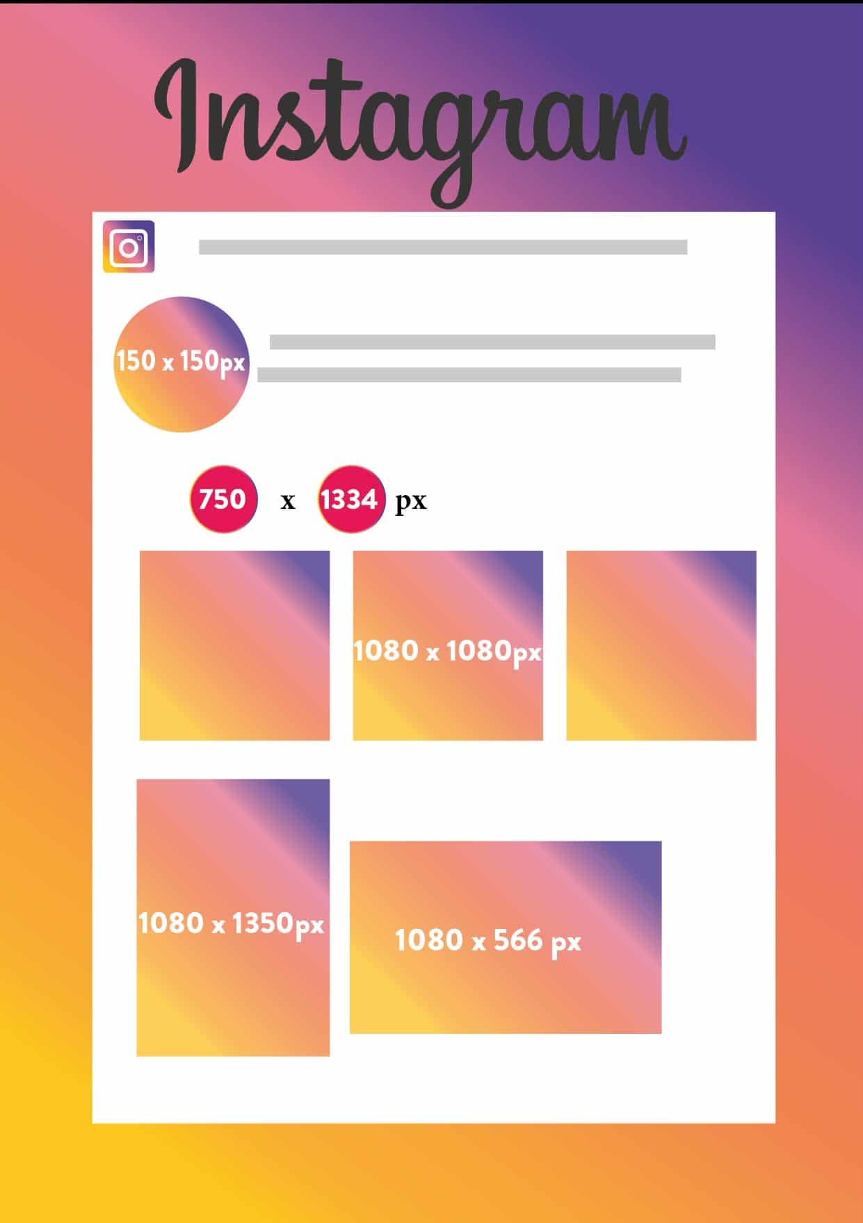 Taille image réseau social Instagram | AntheDesign