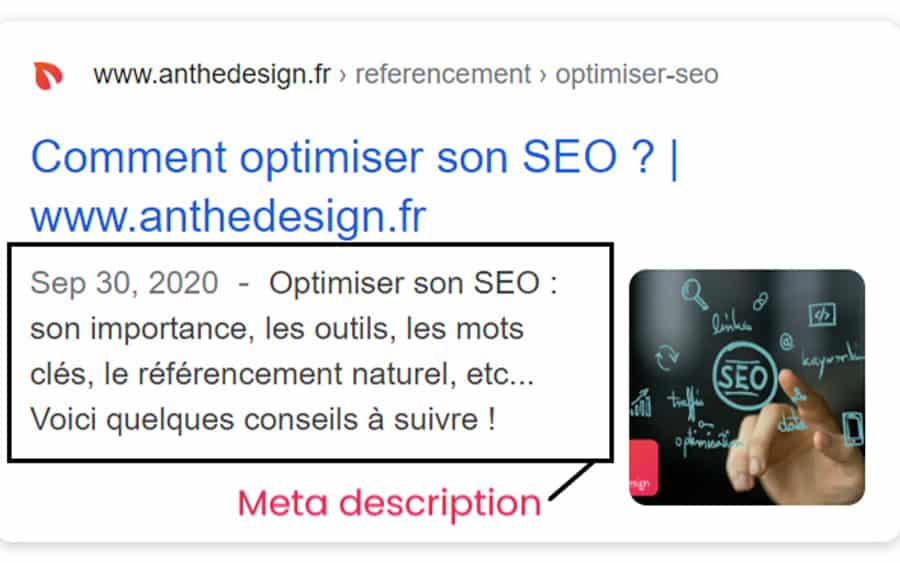 optimiser son seo avec meta description